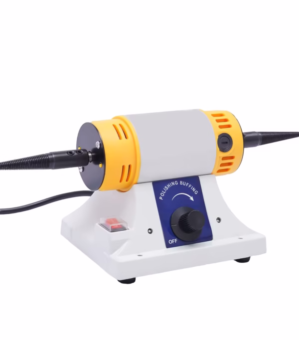 Jewelry Polisher 320 W Adjustable Speed Polishing Machine, Multi-Function Bench Lathe Polisher-petraflower
