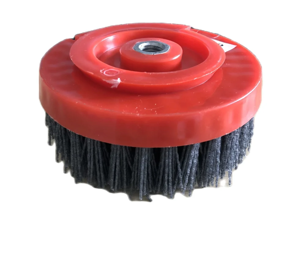 4 Inch Snail Lock Silicon Carbide Bond Round Circular Diamond Antique Abrasive Brush For Stone Marble Granite Porcelain Clean - Image 2