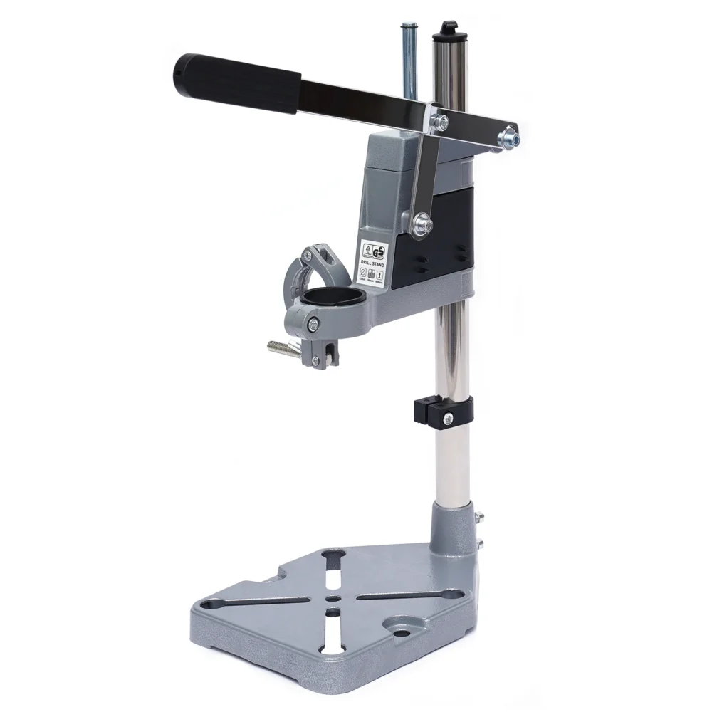 Adjustable Floor Drill Press Stand Table For Drill Workbench Repair Tool Clamp Durable 2 Hole Aluminum Heavy-duty Base - Image 3