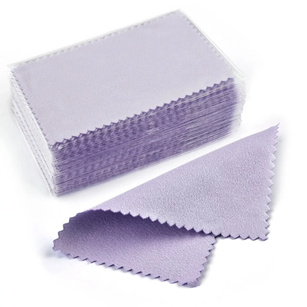 50pcs 10x6.3cm/8x6cm Silver Polish Cleaner Wipe Cloth For Silver Metal Jewelry Tool Supplies Cleaning Polishing Cloth - Image 5