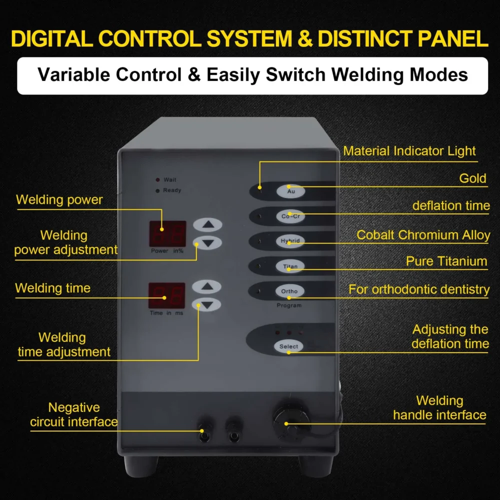 Automatic Numerical Control Touch Pulse Argon Arc Spot Welder Jewelry Spot Welding Machine for Gold Silver Eyeglass Repair - Image 5