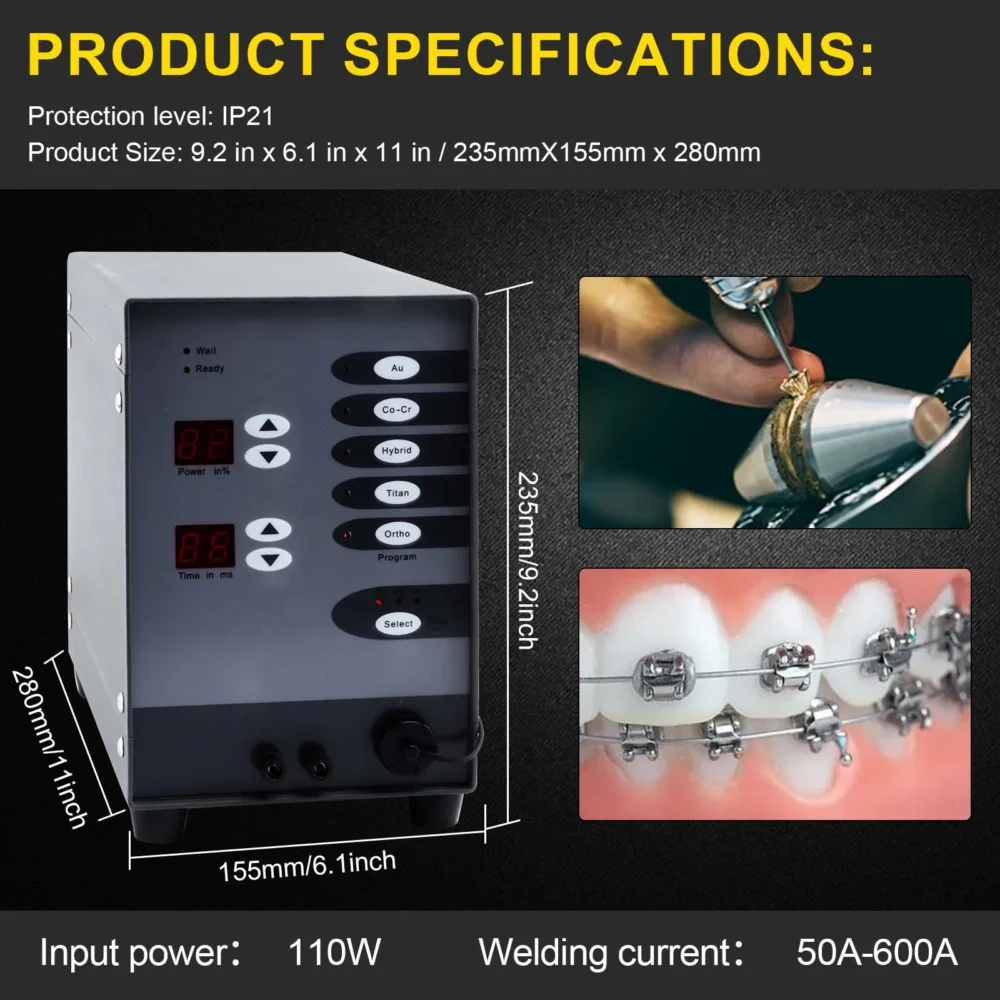 Automatic Numerical Control Touch Pulse Argon Arc Spot Welder Jewelry Spot Welding Machine for Gold Silver Eyeglass Repair - Image 6