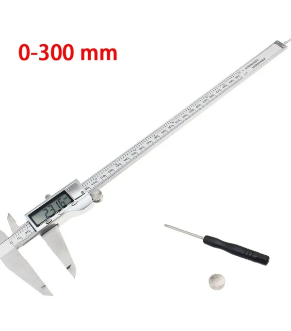 300mm 12" Digital CALIPER 0-300mm Electronic Vernier Caliper Metal Case Stainless Steel Digital Slider Caliper Gauge Micrometer