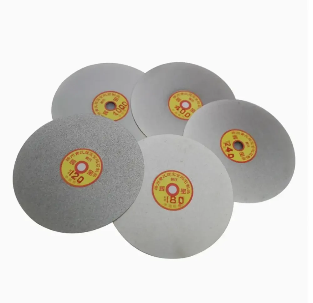 Diamond Coated Wheel Lapidary Polishing Grinding Disc Jade Crystal Glass Lapping Tool