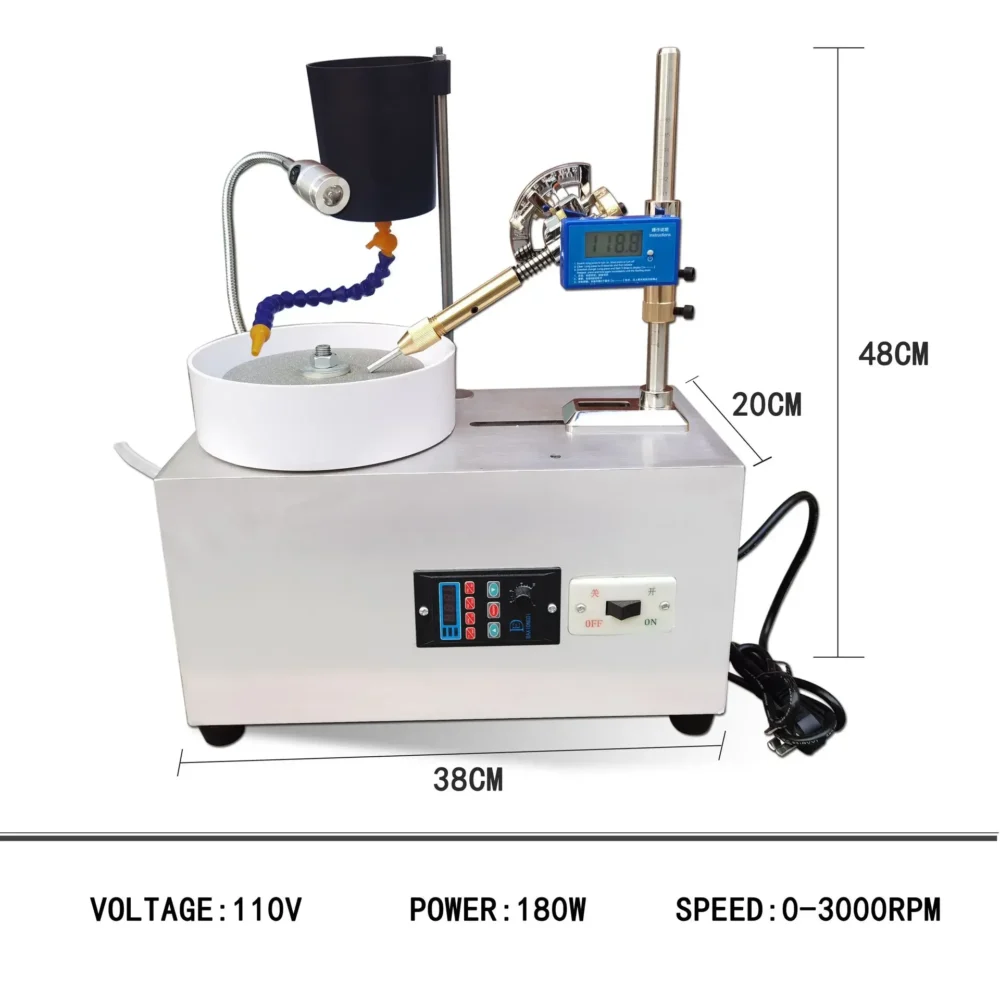 Gems and jewelry stone processing and grinding Angle machine Flat grinding and polishing Facet mechanical knife sharpener Seal - Image 2