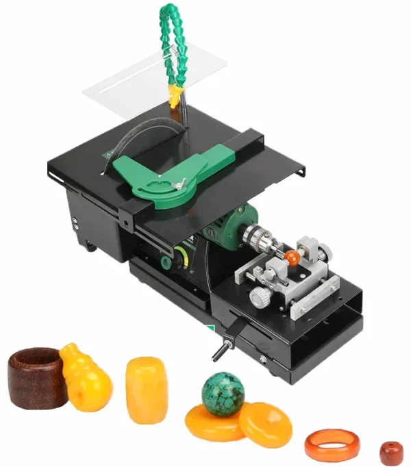 Multifunctional desktop grinder jade wood polishing machine table saw bead machine small desktop polishing machine tool