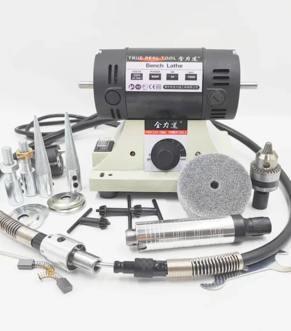 High-Power Bench Grinder, Electric Eoodworking, Jade Carving, Polishing Machine, 0.3-4mm Flexible Shaft Handle, 220V, 800W