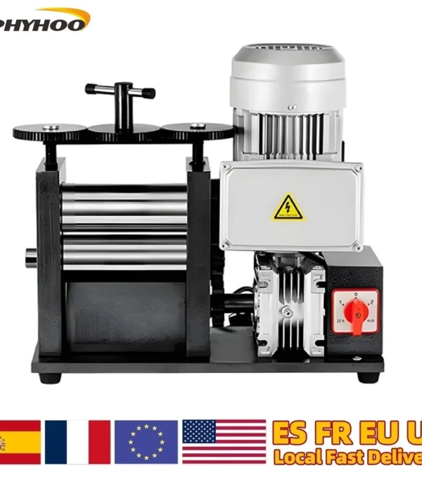 110V Electric Rolling Mill 370W 750W Gold and Silver Jewelry Making Machine 120mm/160mm Sheet Square Halfcircle Wire Roller