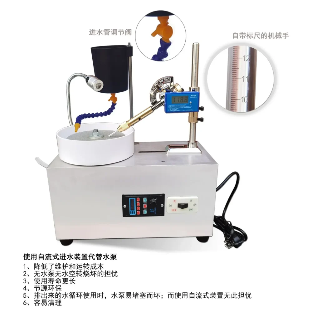 Gems and jewelry stone processing and grinding Angle machine Flat grinding and polishing Facet mechanical knife sharpener Seal - Image 5