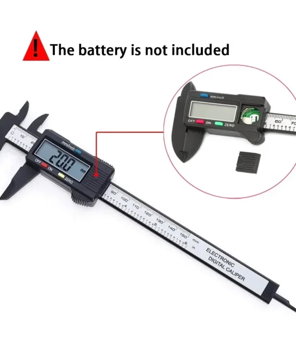 100mm 150mm Electronic Digital Caliper Carbon Fiber Dial Vernier Caliper Gauge Micrometer Measuring Ruler Watchmaker Repair Tool