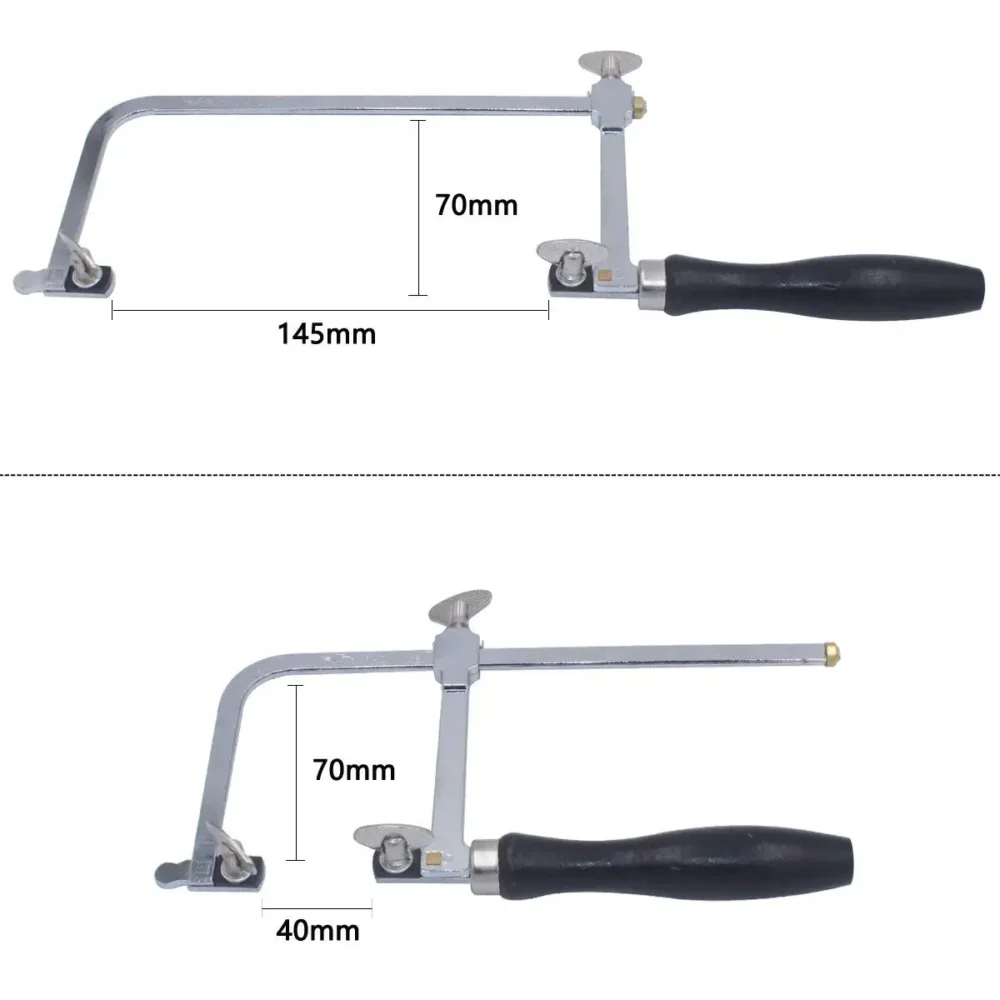 Jeweler's Saw Frame Adjustable with 144 Blades Professional Jewelry Making Kit - Image 4
