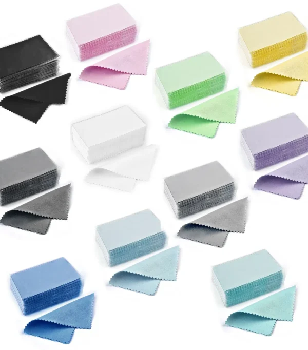 50pcs 10x6.3cm/8x6cm Silver Polish Cleaner Wipe Cloth For Silver Metal Jewelry Tool Supplies Cleaning Polishing Cloth