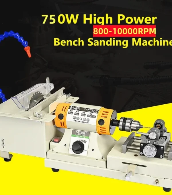 Multifunctional Desktop Polishing Machine, Jade Carving, Grinding Cutting Machine, Round Bead Punching Machine, 220V, 750W