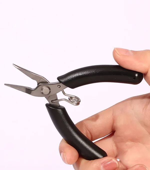 Stainless Steel Handle Anti-skid Jewelry Tool Pliers Handmade Make Sharp Nose Pliers For DIY Jewelry Making Repair Accessories